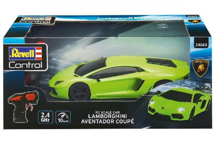 Revell RC Lamborghini Aventador Coupé 1:24, grønn Revell RC Lamborghini Aventador Coupé 1:24, grønn