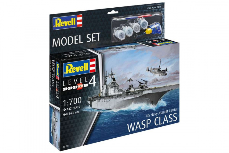Revell Modellsett Assault Carrier USS WASP CLASS