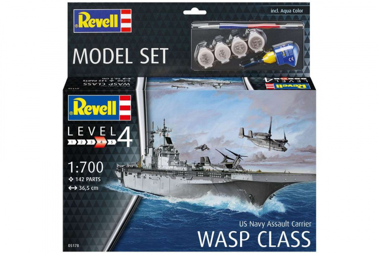 Revell Modellsett Assault Carrier USS WASP CLASS