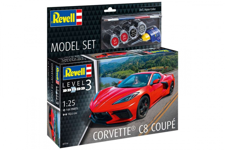 Revell Modellsett Corvette C8 Coupé 1:24 Revell Modellsett Corvette C8 Coupé 1:24