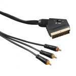 Hama videokabel scart 1,5m 1xScart-3xRCA TL