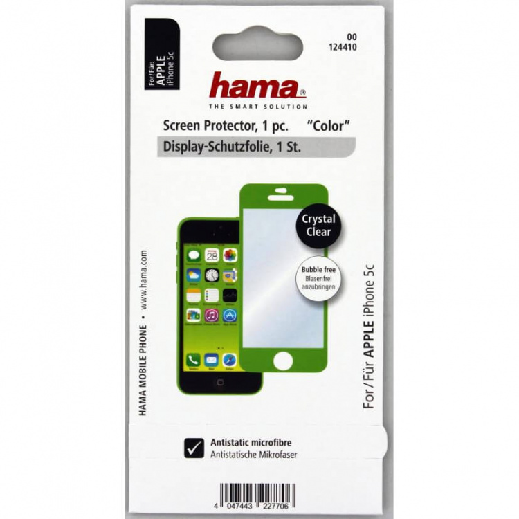 Hama iPhone5C skjermbeskytt Grønn 1-pack Hama iPhone5C skjermbeskytt Grønn 1-pack