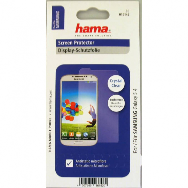 Hama Skärmskydd Samsung S4 Crystal Clear 1-pack Hama Skärmskydd Samsung S4 Crystal Clear 1-pack