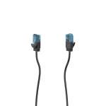 Hama Cable Network CAT6a Slim U/UTP 0.25m Black