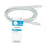 Hama USB-kabel 2.0 Grå 3.0m 10-pak Hama USB-kabel 2.0 Grå 3.0m 10-pak