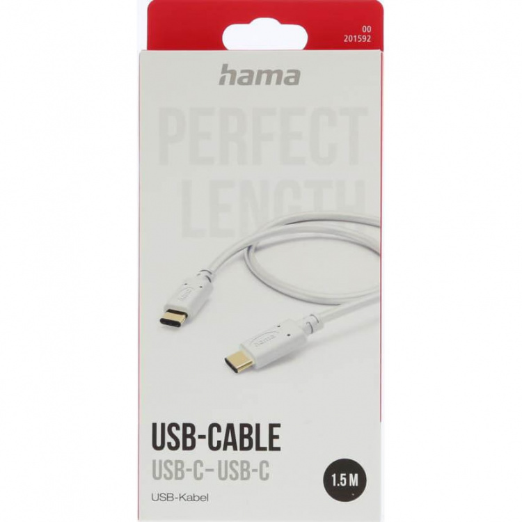 Hama Ladekabel USB-C Hvit 1.5m
