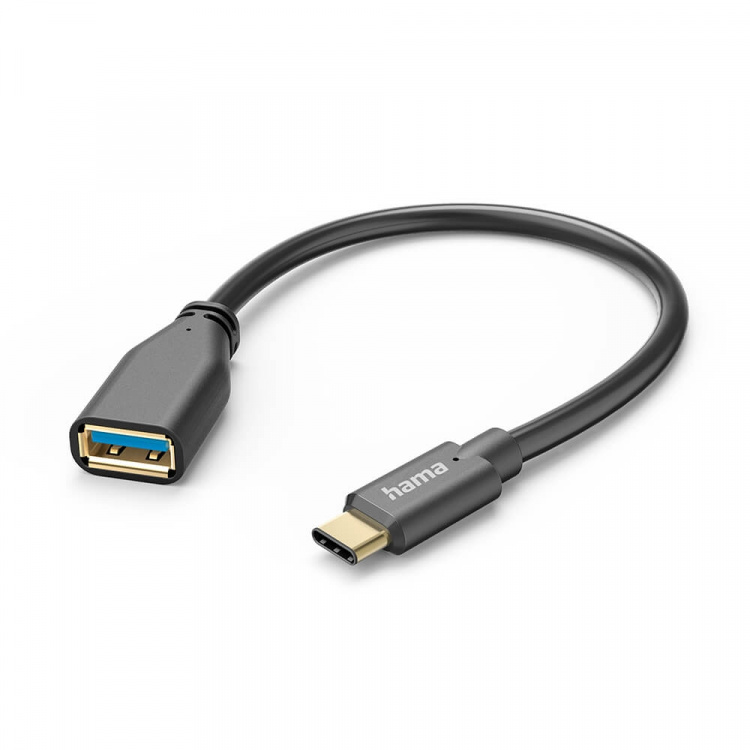 Hama Adapterkabel USB OTG USB-C til USB-A Svart Hama Adapterkabel USB OTG USB-C til USB-A Svart