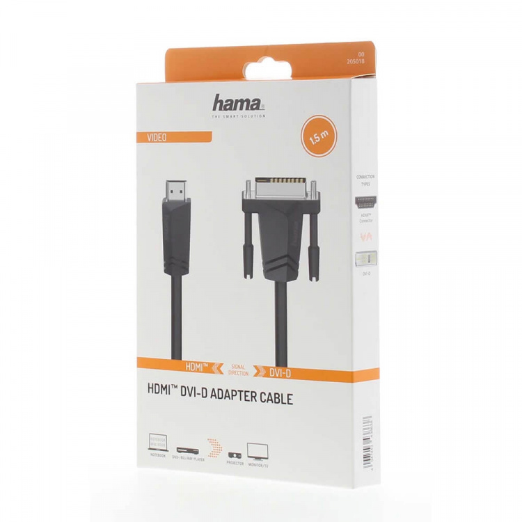 Hama Kabel HDMI till DVI/D Svart 1.5m
