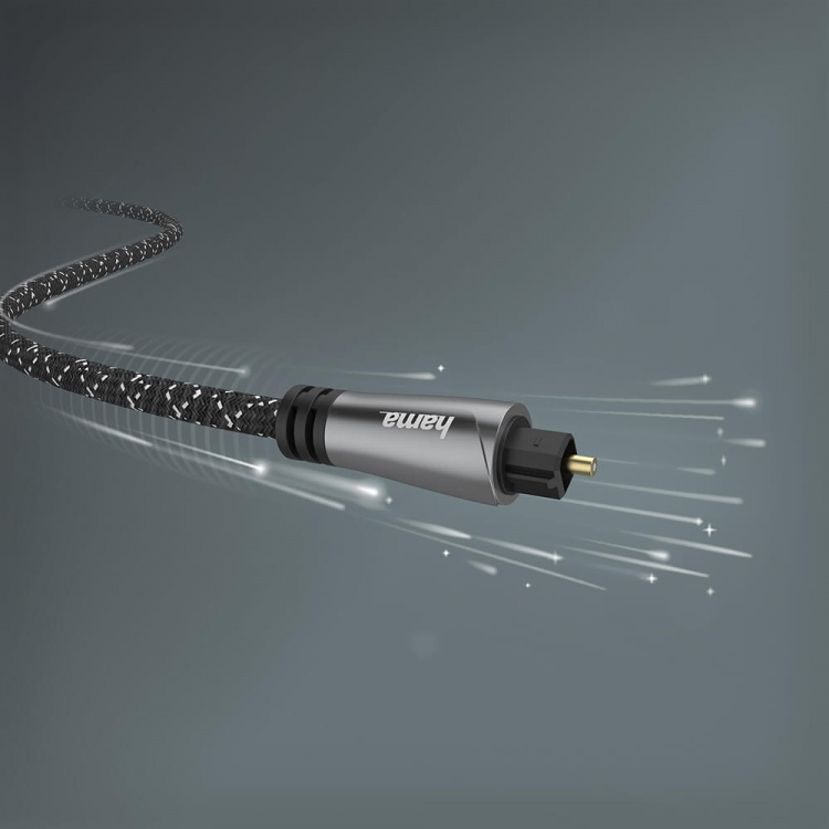 Hama Cable ODT Metal Black 3.0m Hama Cable ODT Metal Black 3.0m