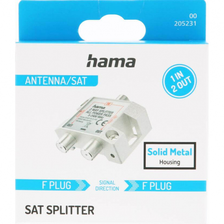 Hama SAT Splitter 2-veis Helskjermet