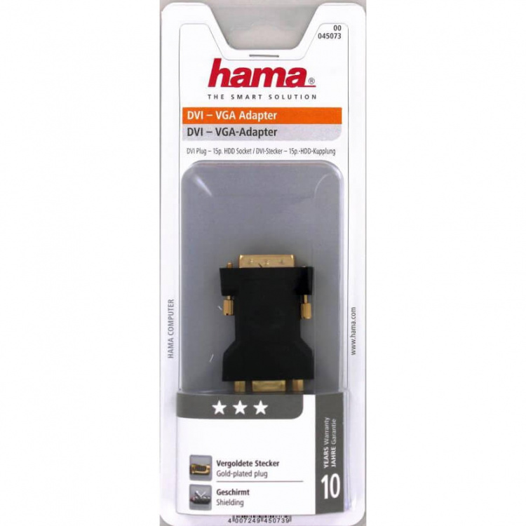 Hama er DVI- Analog VGA Hama er DVI- Analog VGA