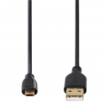 Hama USB-Kabel USB-USB-Micro 0,75 m