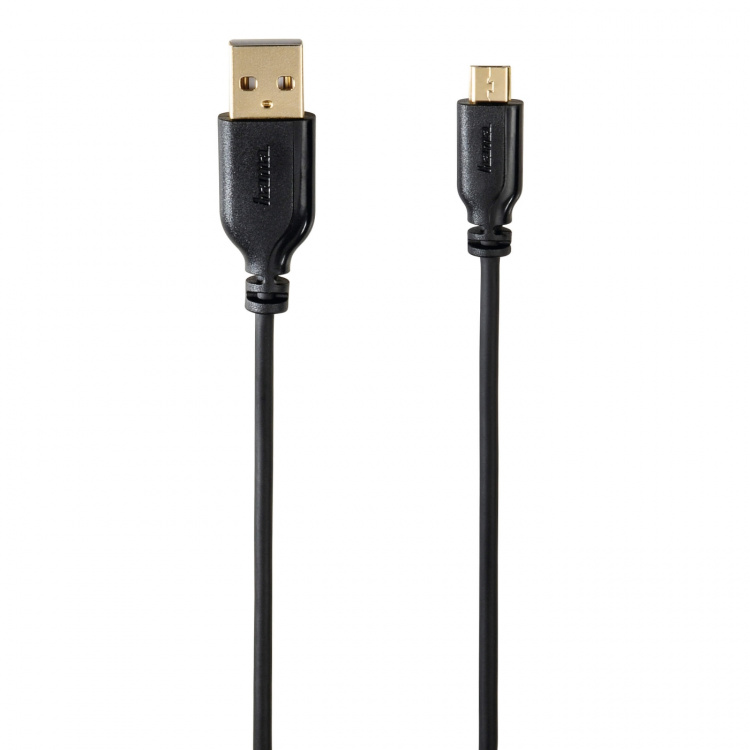 Hama USB-Kabel USB-USB-Micro 0,75 m