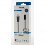 Hama Kabel USB-Mini-B till USB-A USB 2.0 1.5m