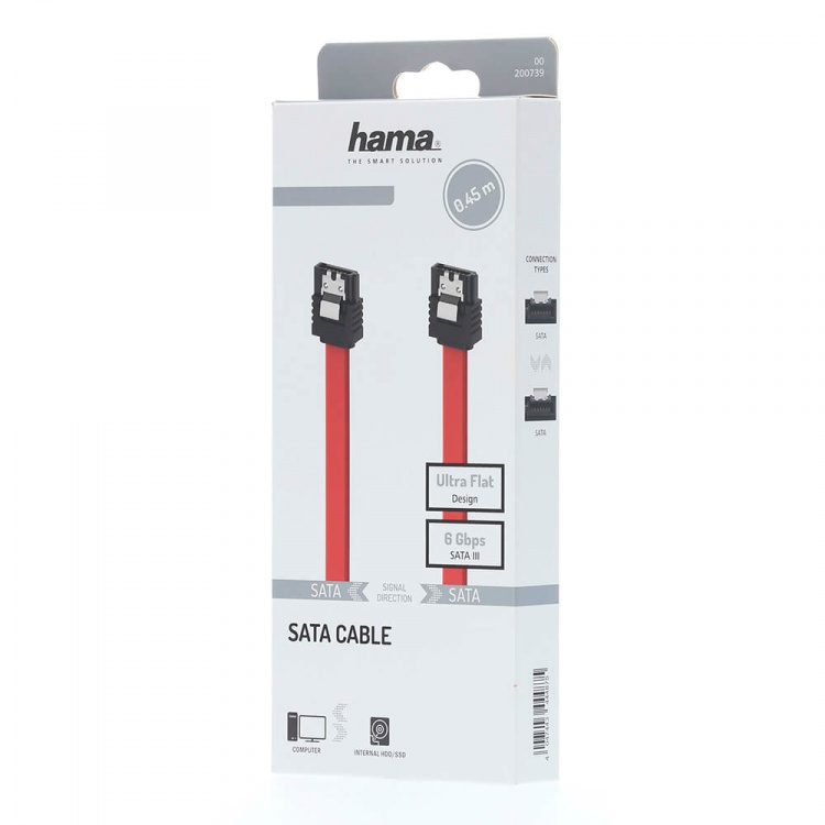 Hama SATA Serial-ATA III 6 Gbit/s Kabel Intern 0.45m Hama SATA Serial-ATA III 6 Gbit/s Kabel Intern 0.45m