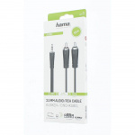 Hama Cable Audio 3.5-2x RCA Black 1.5m