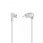 Hama Strømkabel vinklet Euro Plugg Hvit 3.0m Hama Strømkabel vinklet Euro Plugg Hvit 3.0m