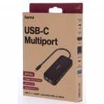 Hama USB-C Hub Multi 6x Porter USB-A USB-C HDMI LAN