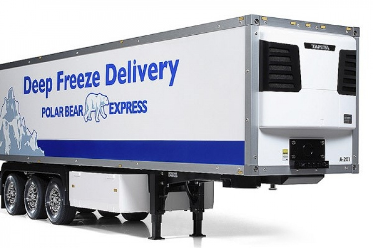 Tamiya 1/14 3-akslet kjøle- og frysetrailer
