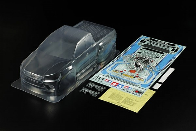 Tamiya 1/10 skala R/C Toyota Hilux Extra Cab karosserideler S Tamiya 1/10 skala R/C Toyota Hilux Extra Cab karosserideler S