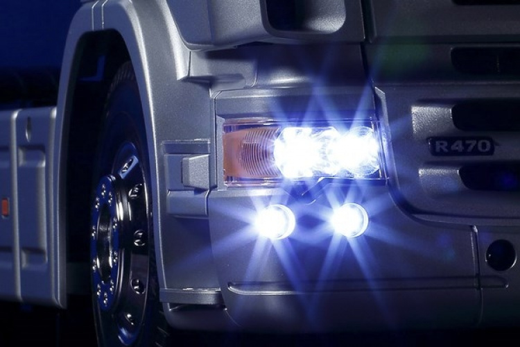 Tamiya 1:14 R/C Scania R470 (sølvfarget utgave) Tamiya 1:14 R/C Scania R470 (sølvfarget utgave)