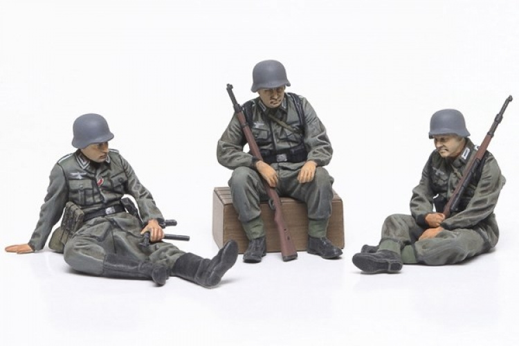 Tamiya 1/48 sett med infanteri fra Wehrmacht under andre verdenskrig