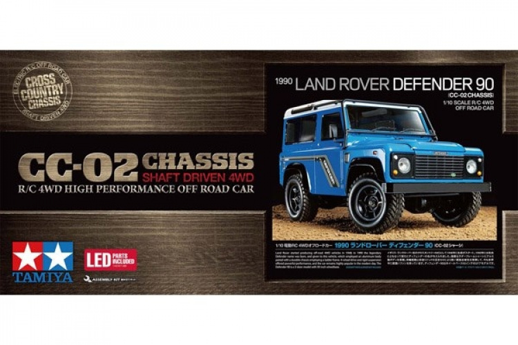 Tamiya 1/10 R/C 1990 Land Rover Defen 90 (CC-02) / NO ESC