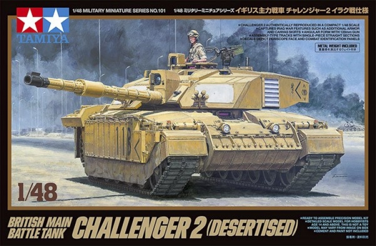 Tamiya 1/48 Britisk Main Battle Tank Challenger 2 (Desert) Tamiya 1/48 Britisk Main Battle Tank Challenger 2 (Desert)