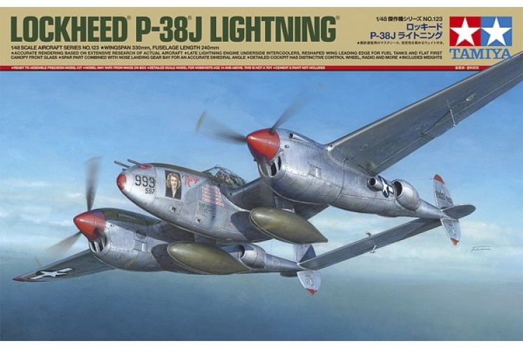 Tamiya 1/48 Lockheed® P-38®J Lightning® i 1:48