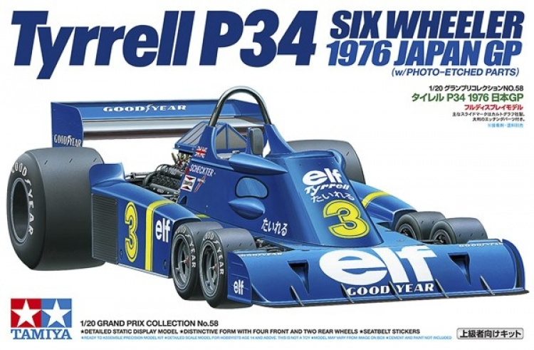 Tamiya 1/20 Tyrrell P34 Six Wheeler 1976 Japan GP (m/PE)