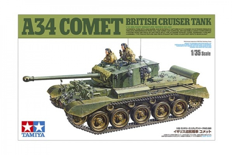 Tamiya 1/35 Britisk krysserpanservogn A34 Comet Tamiya 1/35 Britisk krysserpanservogn A34 Comet