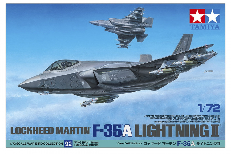 Tamiya 1/72 Lockheed Martin® F-35®A Lightning Ⅱ® Tamiya 1/72 Lockheed Martin® F-35®A Lightning Ⅱ®