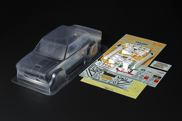 Tamiya skala 1/10 R/C Fiat 131 Abarth Rally karosseridelsett Se Tamiya skala 1/10 R/C Fiat 131 Abarth Rally karosseridelsett Se