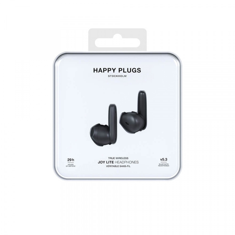 Happy Plugs Hodetelefoner Joy Lite In-Ear TWS Svart Happy Plugs Hodetelefoner Joy Lite In-Ear TWS Svart