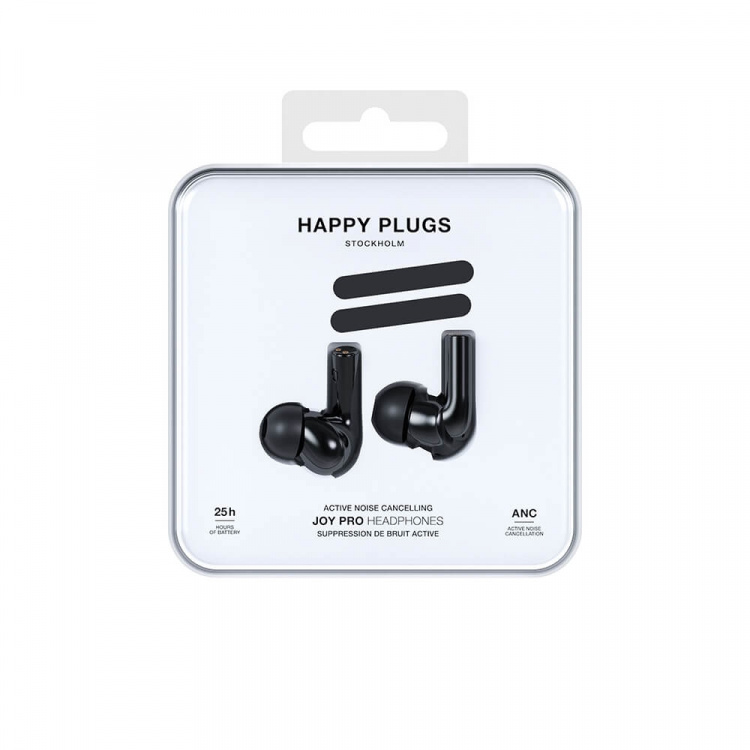 Happy Plugs Hodetelefoner Joy Pro In-Ear ANC Svart Happy Plugs Hodetelefoner Joy Pro In-Ear ANC Svart