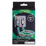 RICK&MORTY USB A til Lightning Light-Up 1,2m MFI Shock