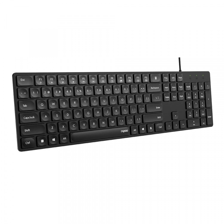 Rapoo Tastatur NK8020 USB Kablet Svart