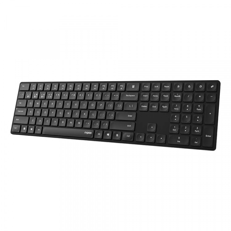 Rapoo Tastatur E8020 Multi-Mode Trådløst Ultratynt Rapoo Tastatur E8020 Multi-Mode Trådløst Ultratynt
