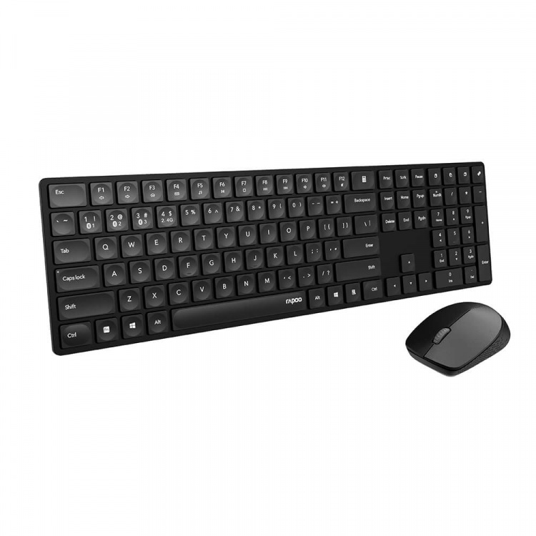 Rapoo Tastatur/Musesett 8020M Multi-Mode Trådløst Ultratynt Rapoo Tastatur/Musesett 8020M Multi-Mode Trådløst Ultratynt