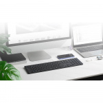 Rapoo Tastatur E9800M Multi-Mode Trådløst Mørkegrå Rapoo Tastatur E9800M Multi-Mode Trådløst Mørkegrå