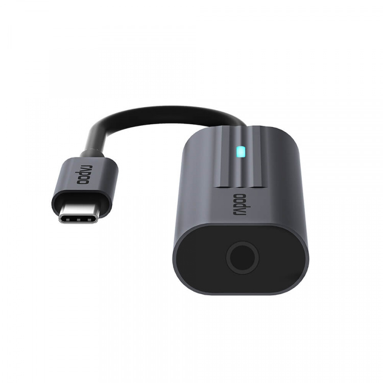 Rapoo Adapter USB-C UCA-1002 USB-C til 3.5 mm Lyd Rapoo Adapter USB-C UCA-1002 USB-C til 3.5 mm Lyd