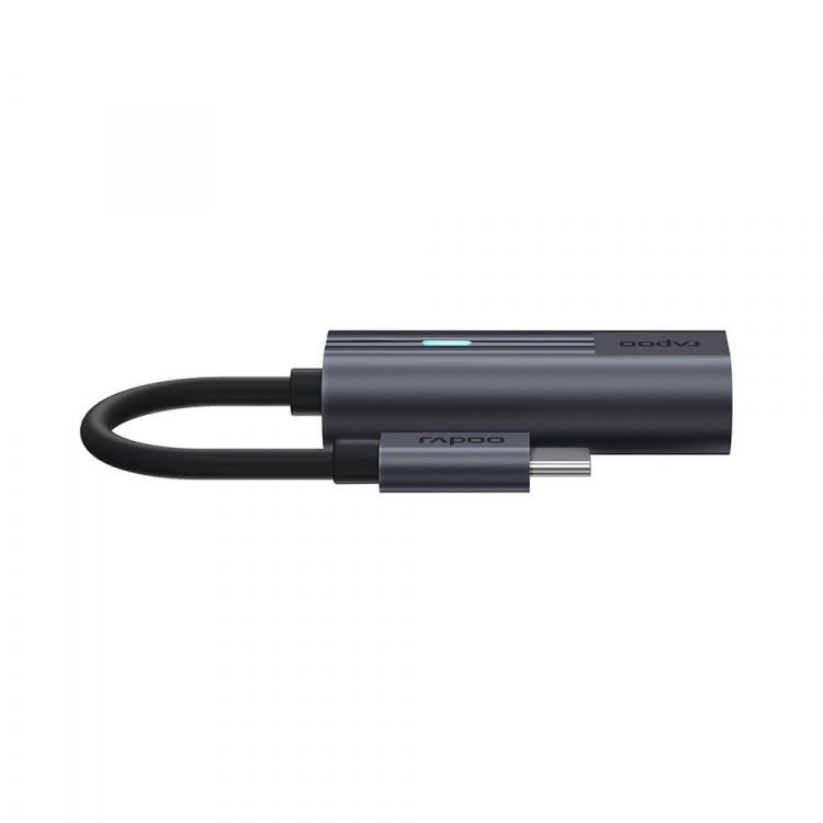 Rapoo Adapter USB-C UCA-1002 USB-C til 3.5 mm Lyd Rapoo Adapter USB-C UCA-1002 USB-C til 3.5 mm Lyd
