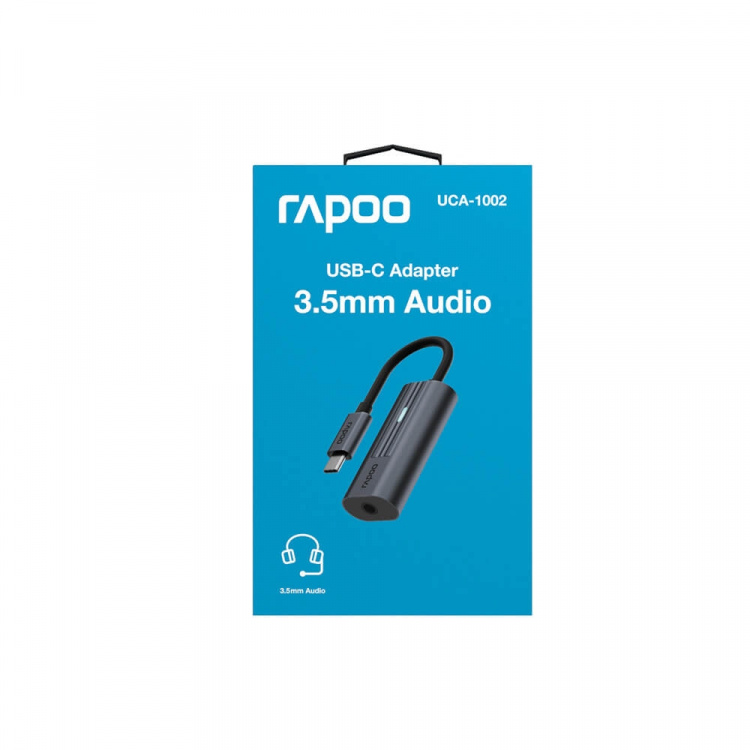 Rapoo Adapter USB-C UCA-1002 USB-C til 3.5 mm Lyd Rapoo Adapter USB-C UCA-1002 USB-C til 3.5 mm Lyd