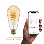 Hombli Smart lampe Filament E27 ST64-Amber CCT Hombli Smart lampe Filament E27 ST64-Amber CCT