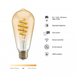 Hombli Smart lampe Filament E27 ST64-Amber CCT Hombli Smart lampe Filament E27 ST64-Amber CCT