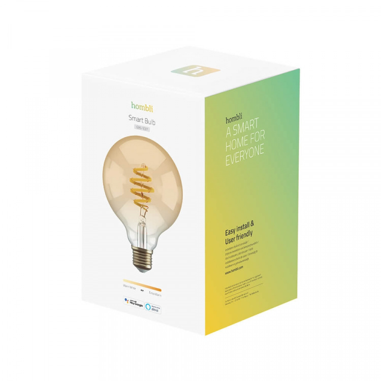 Hombli Smart lampe Filament E27 G95-Amber CCT Hombli Smart lampe Filament E27 G95-Amber CCT