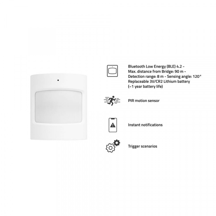Hombli Smart Bluetooth PIR Bevegelsessensor Hvit Hombli Smart Bluetooth PIR Bevegelsessensor Hvit