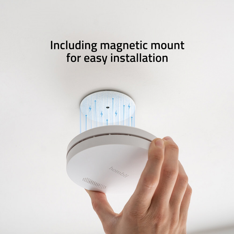 Hombli Smart Røykdetektor Hvit