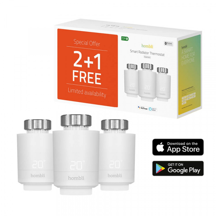 Hombli Utvidelsespakke med smarttermostat (2+1)