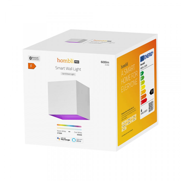 Hombli Outdoor Smart Light Wallmount RGB CCT White Hombli Outdoor Smart Light Wallmount RGB CCT White